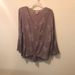Purple detailed blouse